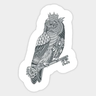 Owl King Sticker